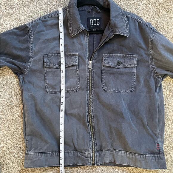 Urban Outfitters BDG Mens Full Zip Gray Jacket Size Medium - Picture 4 of 6